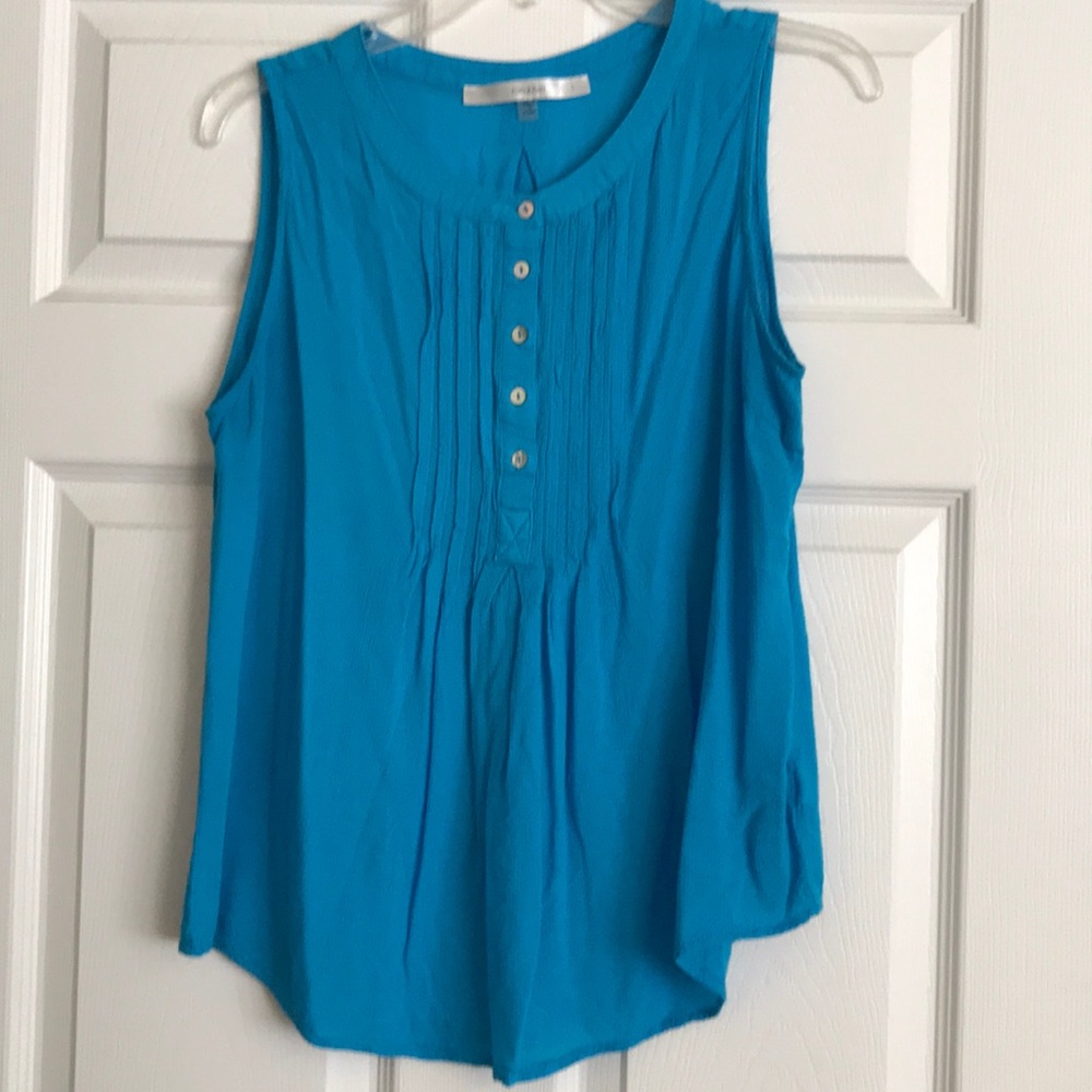 Aquamarine Linenish tank